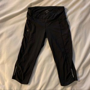 Athletica Black Capri Leggings with Side Pockets - Size XS